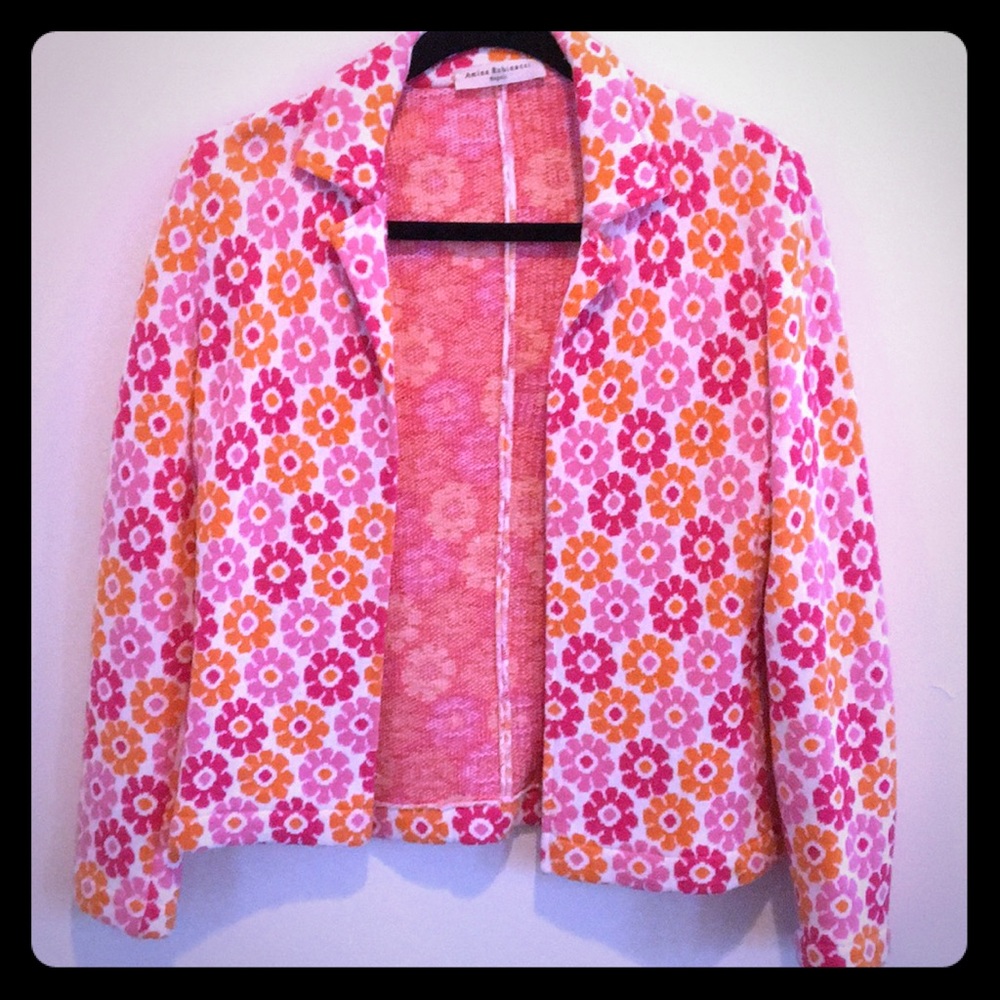 Fun flowered cloth blazer